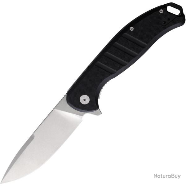 Couteau Pliant PMP Knives Bigboy XL Lame Acier 14C28N Spear Point Manche G10 Noir Linerlock PMP075