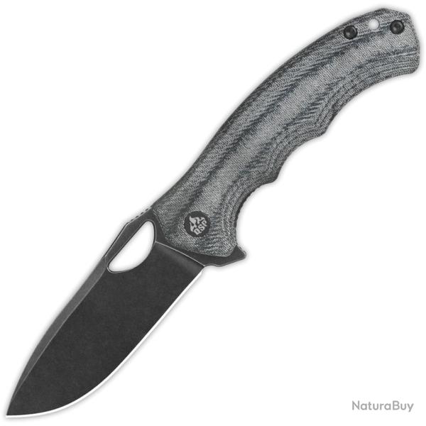 Couteau Pliant QSP Knife Gorilla Lame Acier 14C28N Manche Micarta Denim Linerlock QS153B2