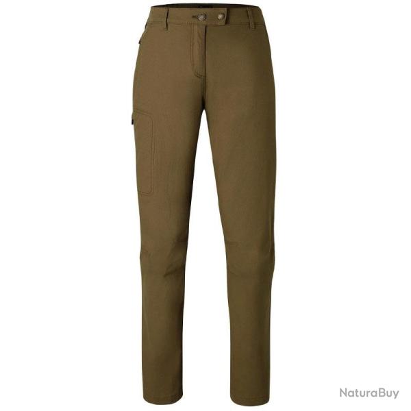 Pantalon Femme Pinewood V�rnamo vantage Canvas - Olive Marron