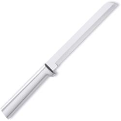Couteau &agrave; Pain Rada Cutlery Lame Acier 420 Satin&eacute;e Dentel&eacute;e 15,24 cm Manche Aluminium Argent RDCR136