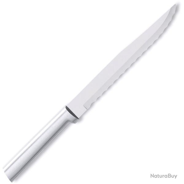 Couteau de Cuisine Rada Cutlery Slicer Lame Acier 420 Dentel�e Manche Aluminium Argent RDCR138