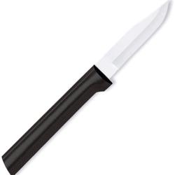 Couteau d'Office Rada Cutlery Peeling Lame Acier 420 Manche R&eacute;sine Noire RDCW202
