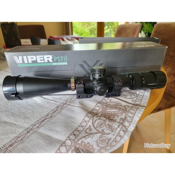 Lunette Vortex Viper PST Gen II Avec montage Tier One Unimount 30 mm Long