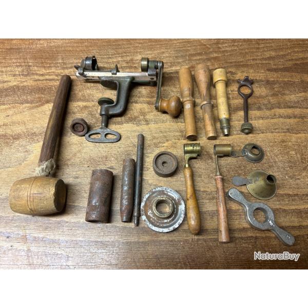 Sertisseur et accessoires pour le rechargement en calibre 16