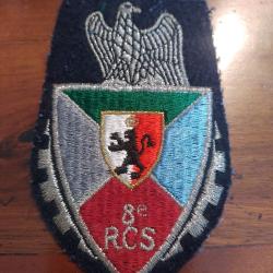 &Eacute;cusson tissu brod&eacute; - 8e RCS (R&eacute;giment de Commandement et de Soutien)