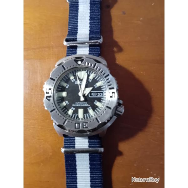 Montre SEIKO Black Monster Scuba