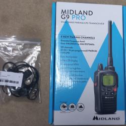 Talkie-Walkie MIDLAND G9 PRO + KIT Micro-Oreillette