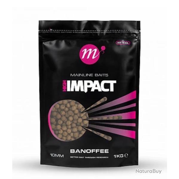 Mainline High Impact Boilies - Banoffee taille 10 mm - 1 kg