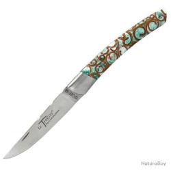 Couteau pliant Chevalerias "Le Thiers" 1 pi&egrave;ce canelle vert