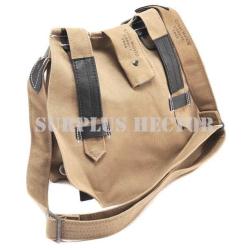 Sac &agrave; Pain Allemand M31 Afrika Korps + Sangle - Toile et Cuir - Reproduction WW2