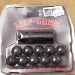 Lance balles de protection Self-Gomm adaptateur  M10x150 + 10 balles HILMAR SUPER DESTOCK !!!
