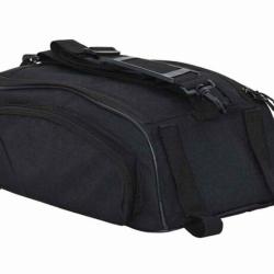 Sac v&eacute;lo polyester noir 38x21x16 cm imperm&eacute;able r&eacute;sistant portable