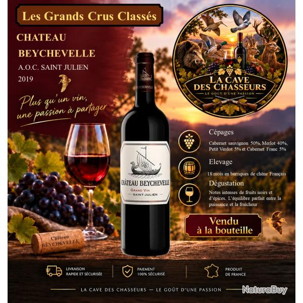 Ch�teau Beychevelle 2019 1 bouteille de 75cl AOC Saint Julien 4�me Grand Cru Class�