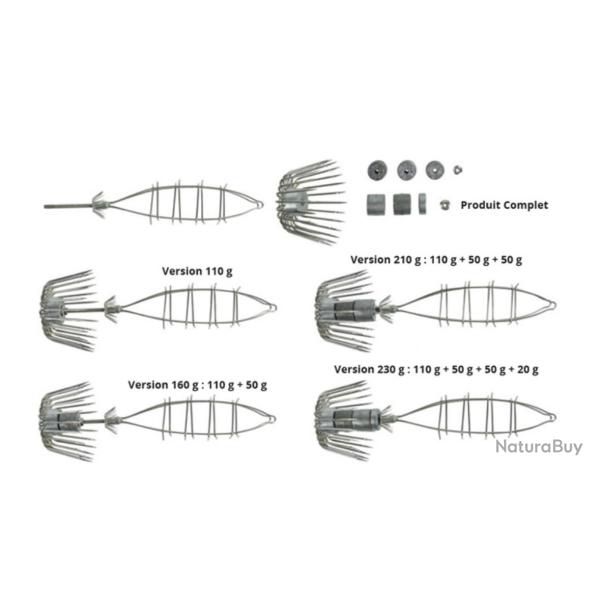 Turlutte Cage Ragot � poids variable