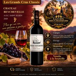 Ch&acirc;teau Beychevelle 2020 1 bouteille de 75cl AOC Saint Julien 4&egrave;me Grand Cru Class&eacute;