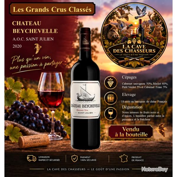 Ch�teau Beychevelle 2020 1 bouteille de 75cl AOC Saint Julien 4�me Grand Cru Class�