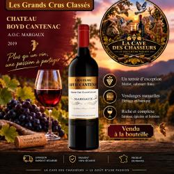 Ch&acirc;teau Boyd Cantenac 2019 1 bouteille de 75cl AOC Margaux 3&egrave;me Grand Cru Class&eacute;