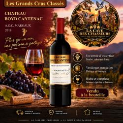 Ch&acirc;teau Boyd Cantenac 2018 1 bouteille de 75cl AOC Margaux 3&egrave;me Grand Cru Class&eacute;
