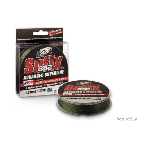 Tresse Sufix 832 Advanced Superline 300m/0,33mm
