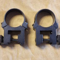 Collier (x2) NORCONIA 25,4mm pour rail 16mm HILMAR SUPER DESTOCK !!!