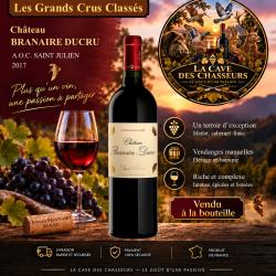 Ch&acirc;teau Branaire Ducru 2017 1 bouteille de 75cl AOC St Julien 4&egrave;me Grand Cru Class&eacute;
