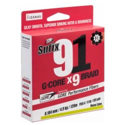 tresse SUFIX 91 G-CORE 135m/14,8mm Lo-vis Green