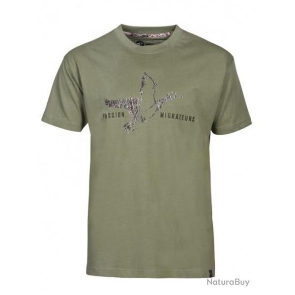 T-Shirt De Chasse Passion Migrateurs - PERCUSSION XL
