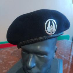 B&eacute;ret militaire noir Arm&eacute;e de Terre TRAIN