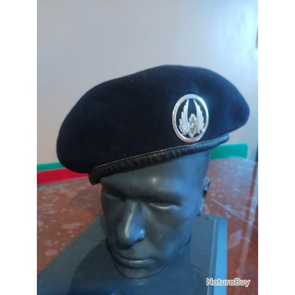 B�ret militaire noir Arm�e de Terre TRAIN