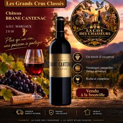Ch&acirc;teau Brane Cantenac 2018 1 bouteille de 75cl AOC Margaux 2&egrave;me Grand Cru Class&eacute;
