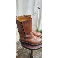 Bottes cuir paraboot basses vintage t42