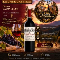 Ch&acirc;teau Calon S&eacute;gur 2018 1 bouteille de 75cl AOC St Est&egrave;phe 3&egrave;me Grand Cru Class&eacute;