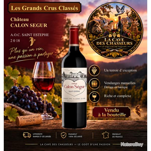 Ch�teau Calon S�gur 2018 1 bouteille de 75cl AOC St Est�phe 3�me Grand Cru Class�