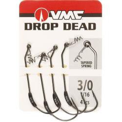 Hame&ccedil;on texan plomb&eacute; VMC Mystic Drop Dead Weighted 7329DD - Taille 3/0 - 2 g - Lot de 4