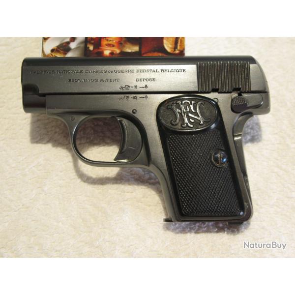 Superbe 6,35 Browning de marque Herstal