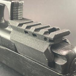 Adaptateur picatinny pour Glock17 / 19X Gen 4 en PLA-CF (fibre de carbone)