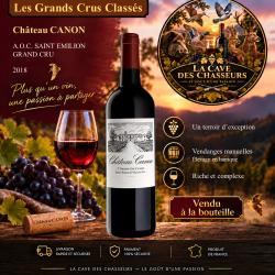 Ch&acirc;teau Canon 2018 1 bouteille de 75cl AOC St Emilion 1er Grand Cru Class&eacute; B