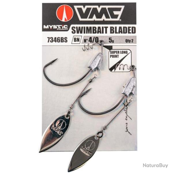 Hame�ons texans VMC Mystic Predator Bladed Swimbait 7346BS avec palette - Taille 4/0 - 5 g - Lot de
