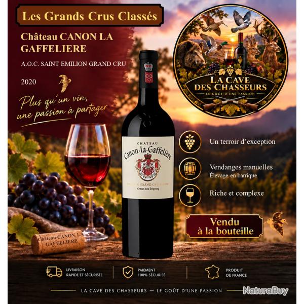 Ch�teau Canon La Gaffeli�re 2020 1 bouteille AOC St Emilion 1er Grand Cru Class�