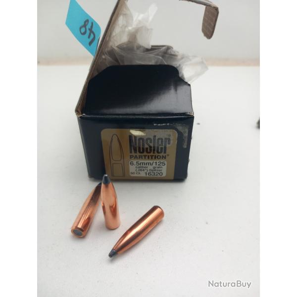 Ogives nosler partition 6.5 125grs