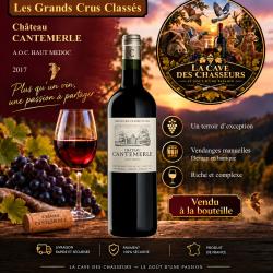 Ch&acirc;teau Cantemerle 2017 1 bouteille AOC Haut M&eacute;doc 5&egrave;me Grand Cru Class&eacute;