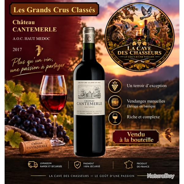 Ch�teau Cantemerle 2017 1 bouteille AOC Haut M�doc 5�me Grand Cru Class�