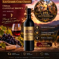Ch&acirc;teau Cantenac Brown 2020 1 bouteille AOC Margaux 3&egrave;me Grand Cru Class&eacute;