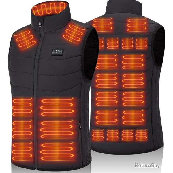 Gilet Chauffant �lectrique 26 Zones USB/DC - 3 Temp�ratures - Chasse P�che Hiver