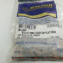 Ogives magtech 9mm 95grs jsp flat
