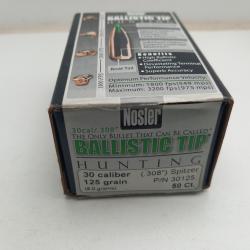 Ogives nosler ballistic tip 30 125grs