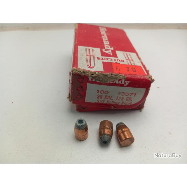 Ogives hornady 38 125grs hp