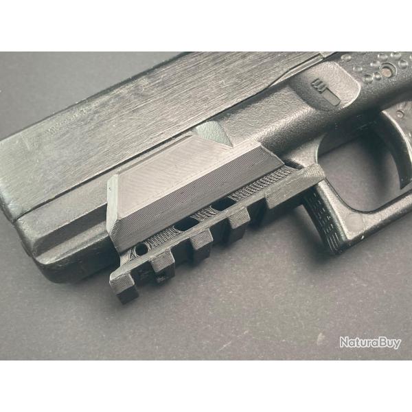 Adaptateur picatinny pour Glock34 Gen 5 en ABS (Coloris au choix)
