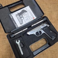 PISTOLET PIST PPK/S WALTHER CAL 22LR, 10 COUPS - inox
