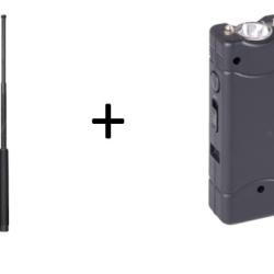 Pack D&eacute;fense Shocker + b&acirc;ton t&eacute;lescopique